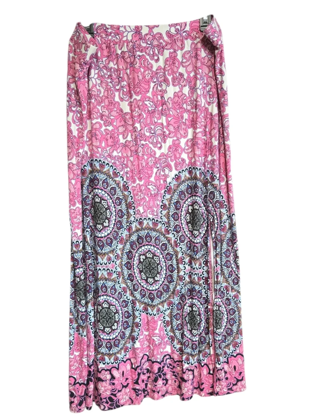 Lane Bryant 18/20 Coastal Cowgirl Desert Muse Festival Baddie Pink Maxi Skirt 2X
